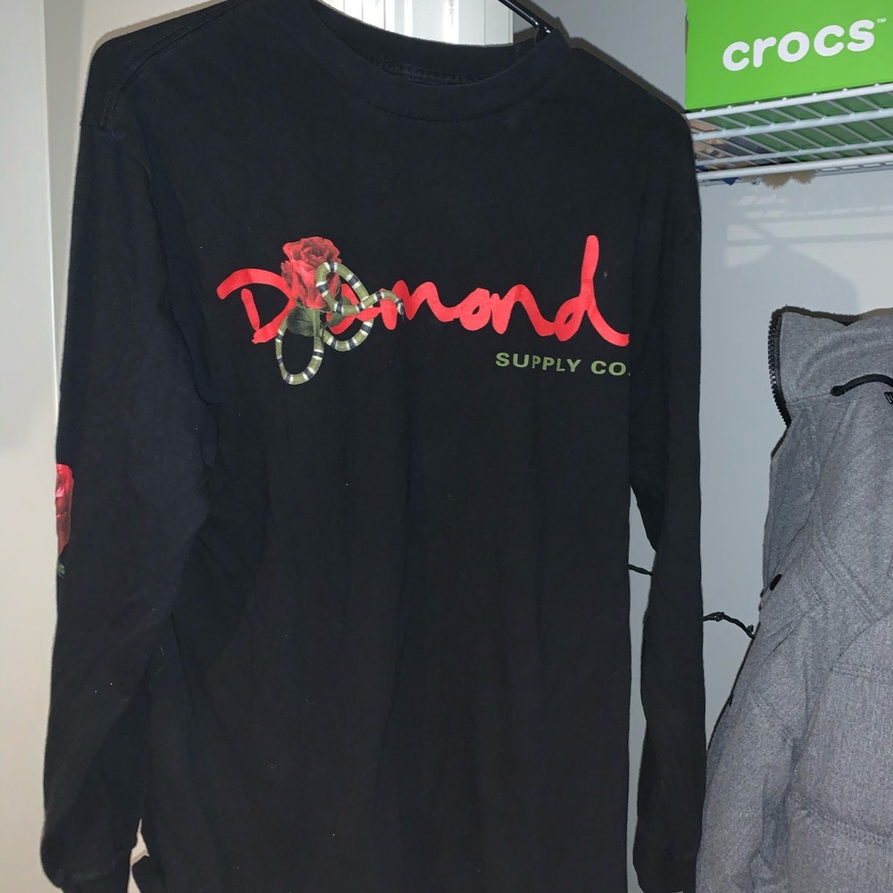 Diamond Supply Co. Long-Sleeve Rose Tee